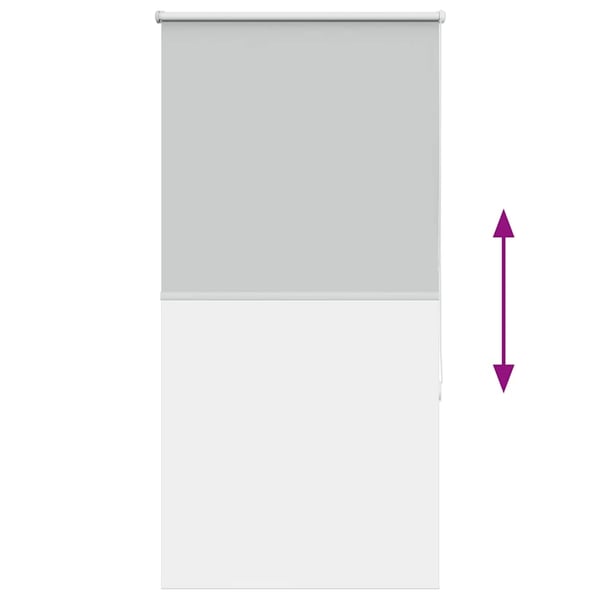vidaXL Rullegardin lystette 85x130 cm stoff bredde 80,7 cm polyester