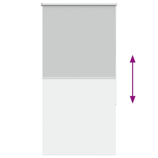 vidaXL Rullegardin lystette 75x150 cm stoff bredde 70,7 cm polyester