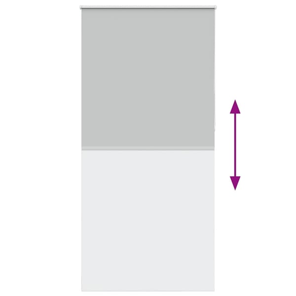 vidaXL Rullegardin lystette 100x230 cm stoff bredde 95,7 cm polyester