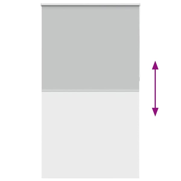 vidaXL Rullegardin lystette 120x230 cm stoff bredde 116,6 cm polyester