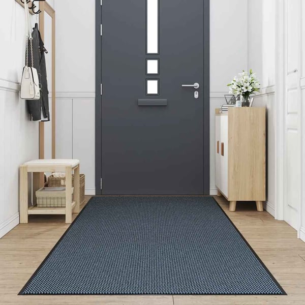 vidaXL Dörrmatta blå 115x300 cm