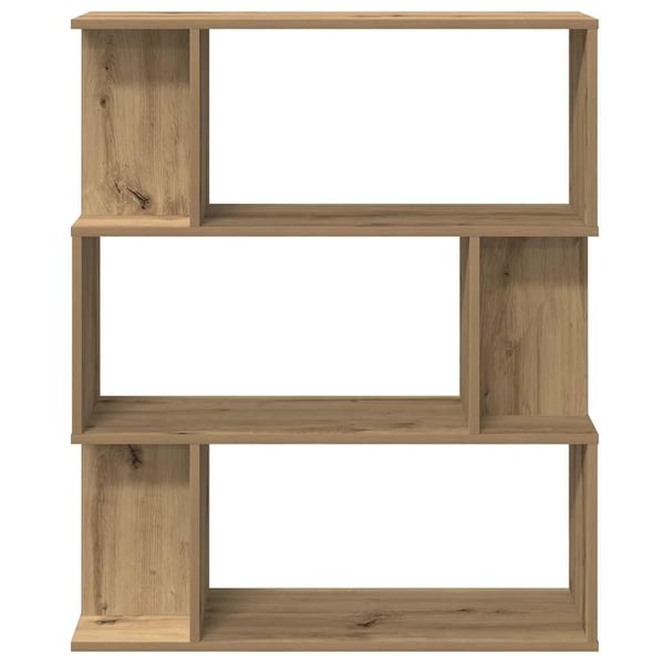 vidaXL Bokhylle artisan eik 80x24x96 cm konstruert tre