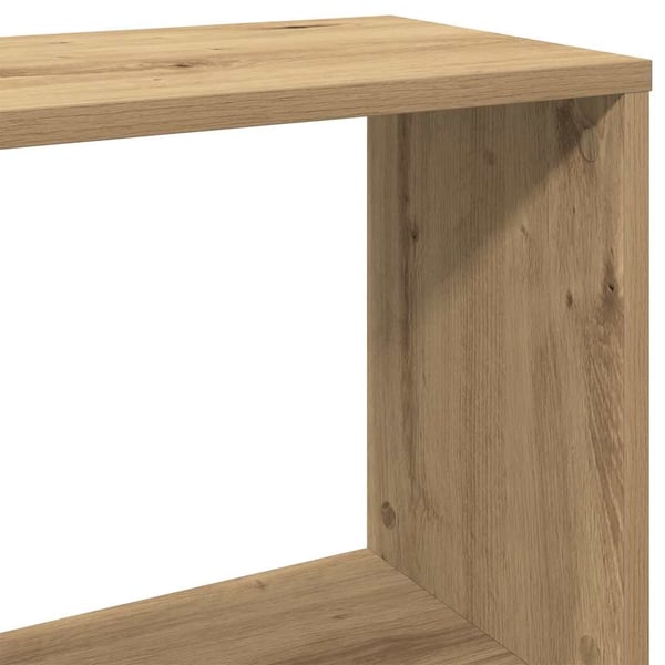 vidaXL Bokhylle artisan eik 80x24x96 cm konstruert tre