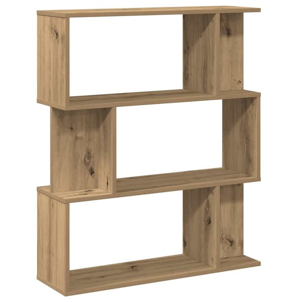 vidaXL Bokhylle artisan eik 80x24x96 cm konstruert tre
