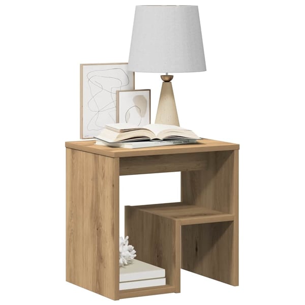 vidaXL Nattbord artisan eik 40x30x40 cm konstruert tre
