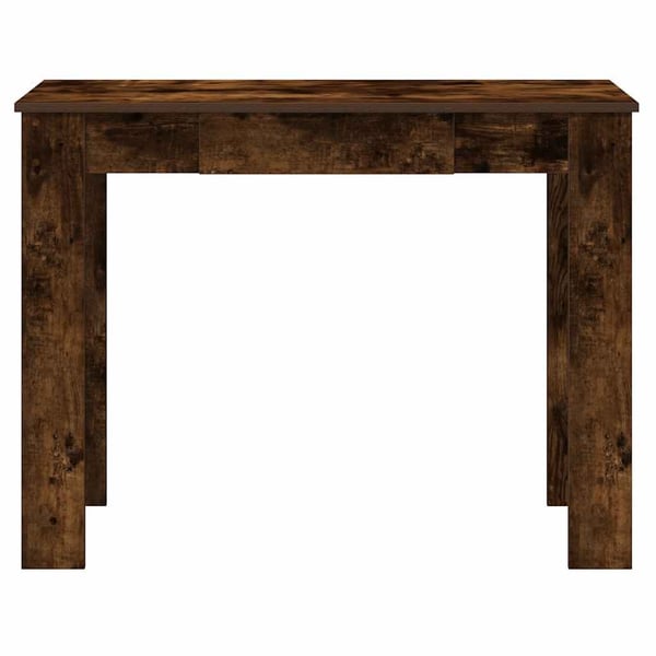 vidaXL skrivebord 100x45x75 cm konstrueret træ røget egetræsfarve