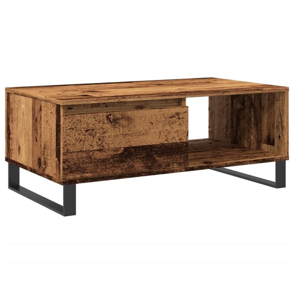 vidaXL sofabord 90x50x36,5 cm konstrueret træ gammeldags træ