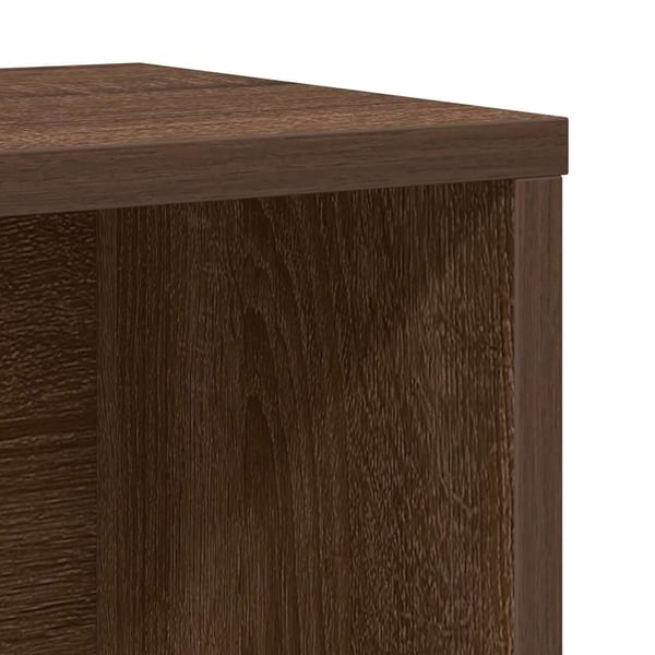 vidaXL bogreol 60x24x76,5 cm konstrueret træ brun egetræsfarve