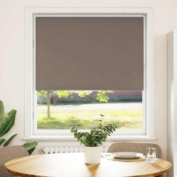 vidaXL Rullegardin lystette 90x130 cm stoff bredde 85,7 cm polyester