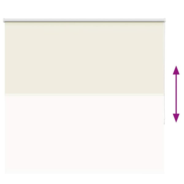 vidaXL Rullegardin lystette 165x130 cm stoff bredde 161,6 cm polyester