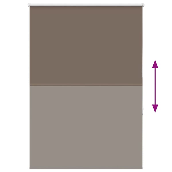 vidaXL Rullegardin lystette 95x130 cm stoff bredde 90,7 cm polyester