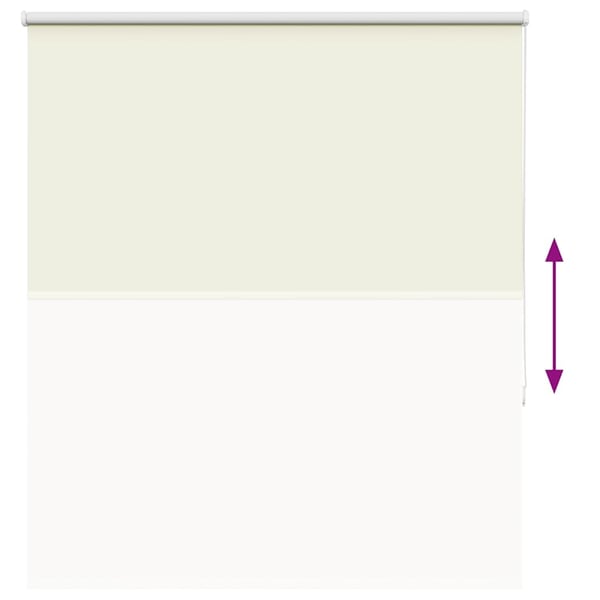 vidaXL Rullegardin lystette 130x150 cm stoff bredde 126,6 cm polyester