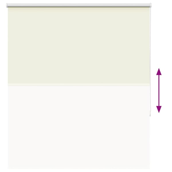 vidaXL Rullegardin lystette 140x130 cm stoff bredde 136,6 cm polyester