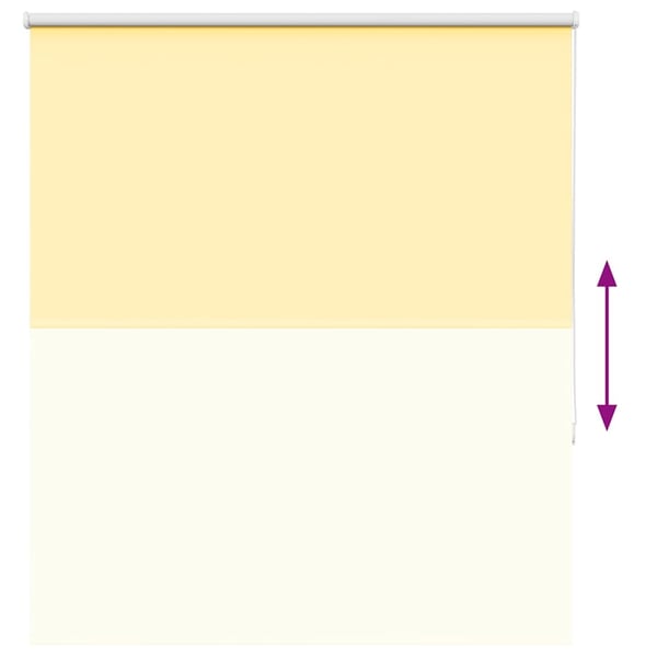 vidaXL Rullegardin lystette 135x175 cm stoff bredde 131,6 cm polyester