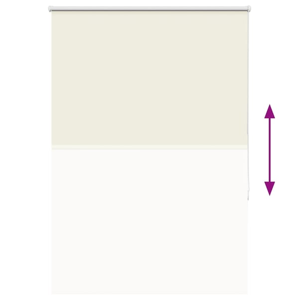 vidaXL Rullegardin lystette 115x150 cm stoff bredde 110,7 cm polyester