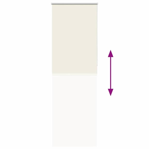 vidaXL Rullegardin lystette 65x230 cm stoff bredde 60,7 cm polyester