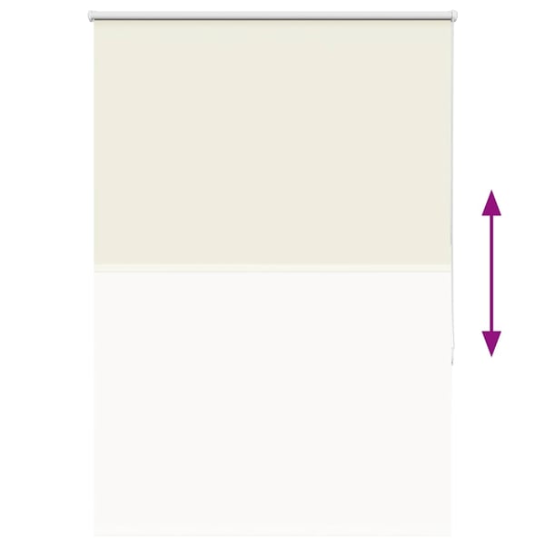 vidaXL Rullegardin lystette 95x150 cm stoff bredde 90,7 cm polyester