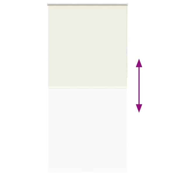 vidaXL Rullegardin lystette 110x210 cm stoff bredde 105,7 cm polyester