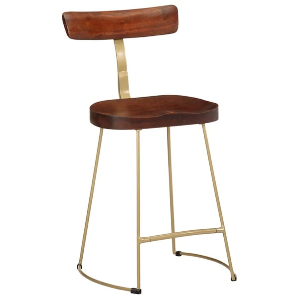 vidaXL barstole 2 stk. 49x43x79 cm massivt mangotræ