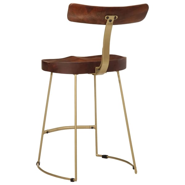 vidaXL barstole 2 stk. 49x43x79 cm massivt mangotræ