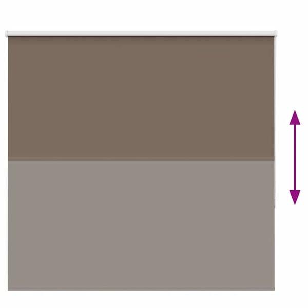 vidaXL Rullegardin lystette 160x150 cm stoff bredde 156,6 cm polyester