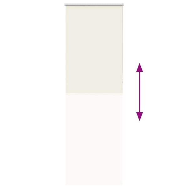 vidaXL Rullegardin lystette 75x210 cm stoff bredde 70,7 cm polyester