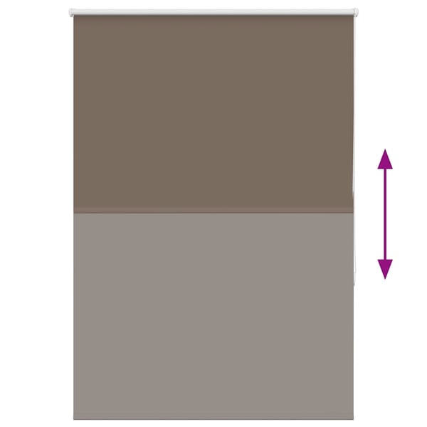 vidaXL Rullegardin lystette 100x175 cm stoff bredde 95,7 cm polyester