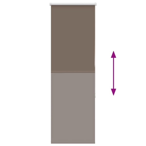 vidaXL Rullegardin lystette 55x130 cm stoff bredde 50,7 cm polyester