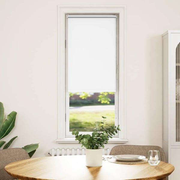vidaXL Rullegardin lystette 45x130 cm stoff bredde 40,7 cm polyester