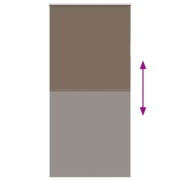 vidaXL Rullegardin lystette 105x230 cm stoff bredde 100,7 cm polyester