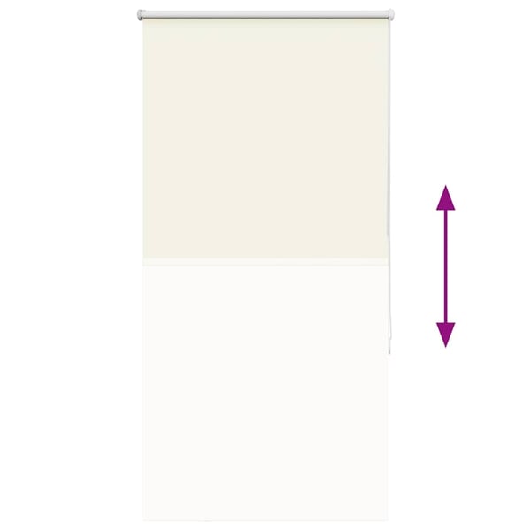 vidaXL Rullegardin lystette 80x130 cm stoff bredde 75,7 cm polyester