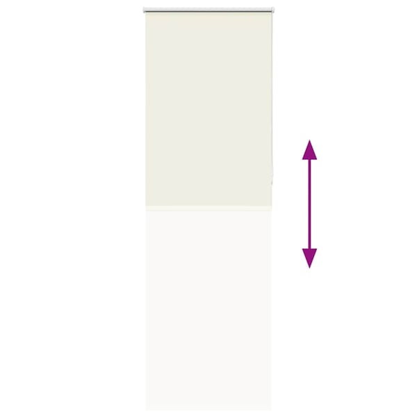 vidaXL Rullegardin lystette 80x210 cm stoff bredde 75,7 cm polyester