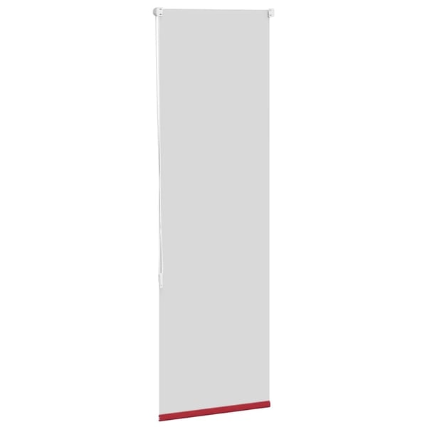 vidaXL Rullgardin mörkläggningsröd 50x130 cm tyg bredd 45,7 cm