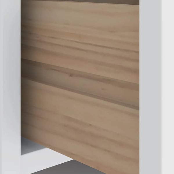 vidaXL Gangbenk SANDNES hvit 45x40x50 cm heltre furu