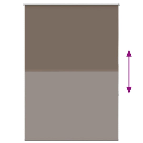 vidaXL Rullegardin lystette 95x150 cm stoff bredde 90,7 cm polyester