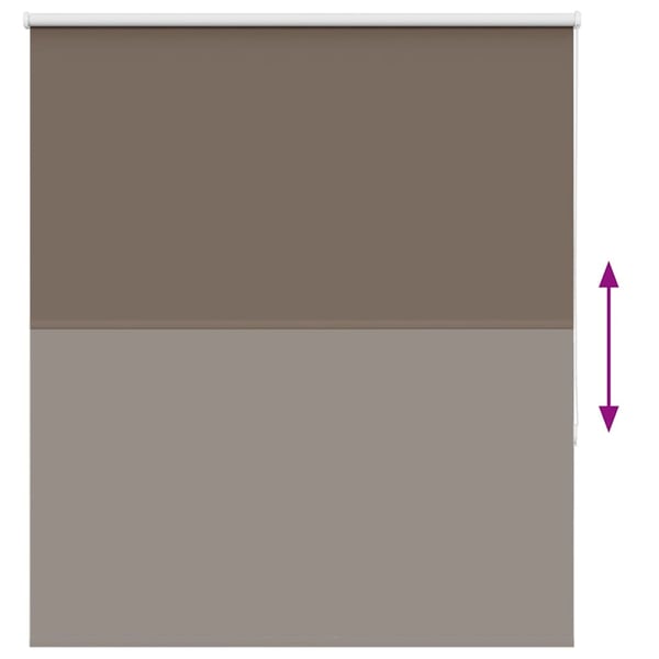 vidaXL Rullegardin lystette 120x130 cm stoff bredde 116,6 cm polyester