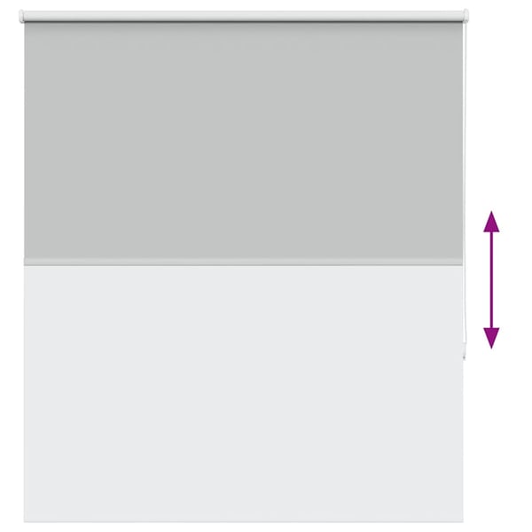vidaXL Rullegardin lystette 130x175 cm stoff bredde 126,6 cm polyester