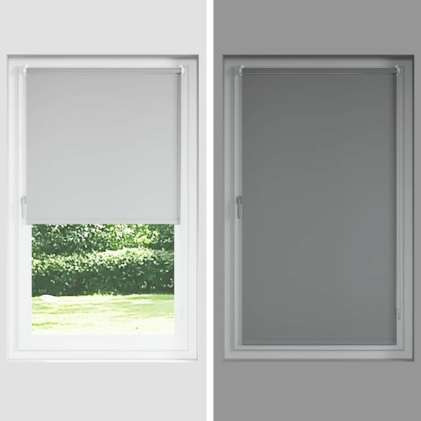 vidaXL Rullegardin lystette 105x210 cm stoff bredde 100,7 cm polyester