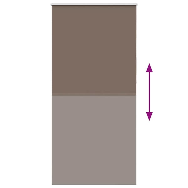 vidaXL rullegardin mørklægning 90x230 cm stofbredde 85,7 cm polyester