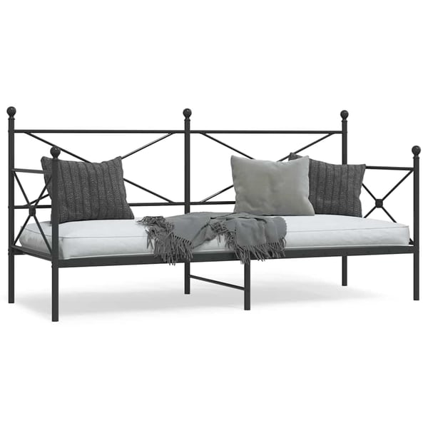 vidaXL daybed uden madras 90x200 cm stål sort