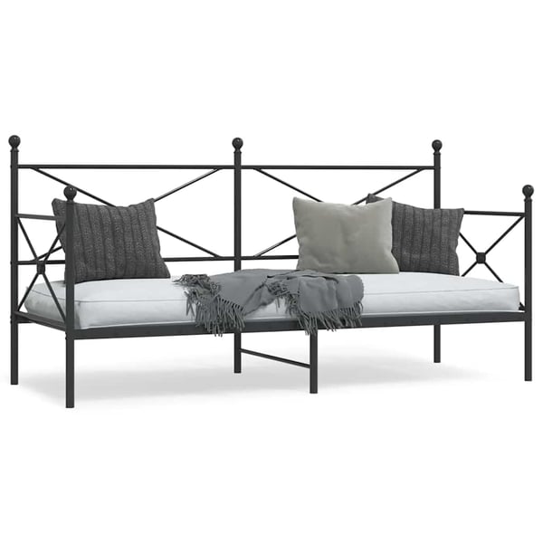 vidaXL daybed uden madras 80x200 cm stål sort