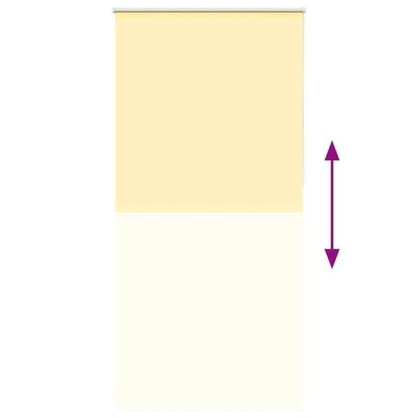 vidaXL Rullegardin lystette 110x230 cm stoff bredde 105,7 cm polyester