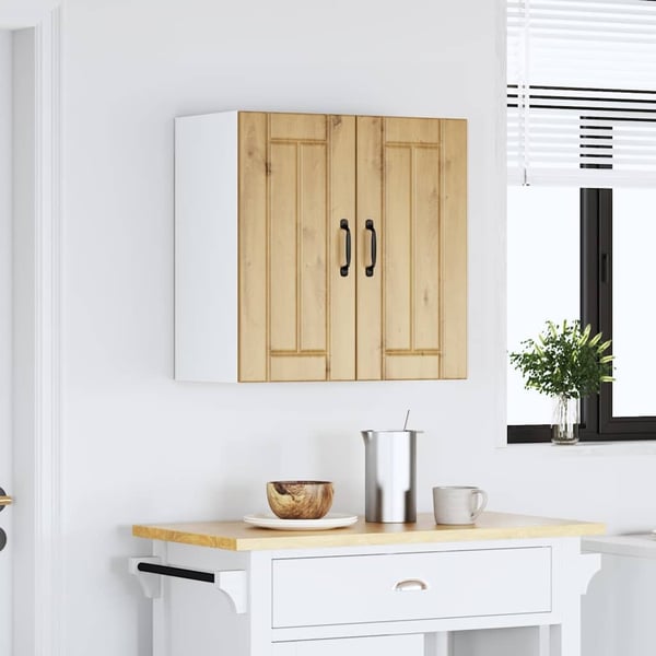 vidaXL Kjøkken veggskap Lucca artisan eik konstruert tre