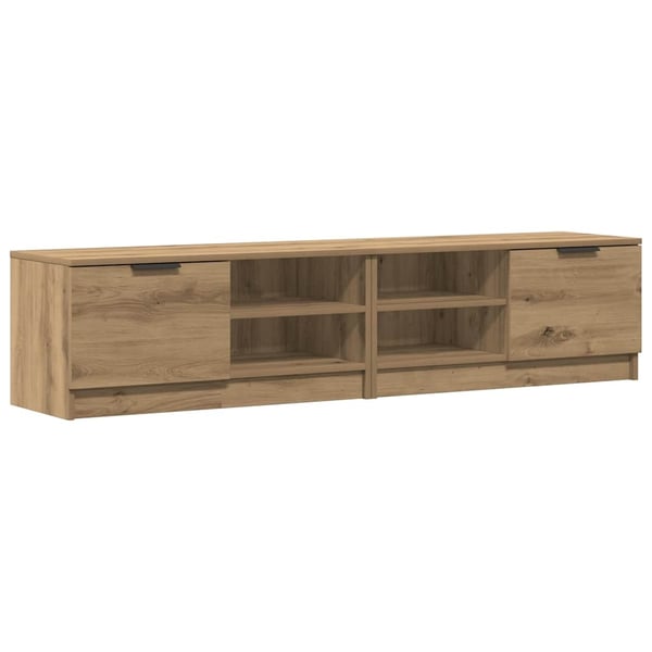 vidaXL TV-benker 2 stk artisan eik 80x35x36,5 cm konstruert tre