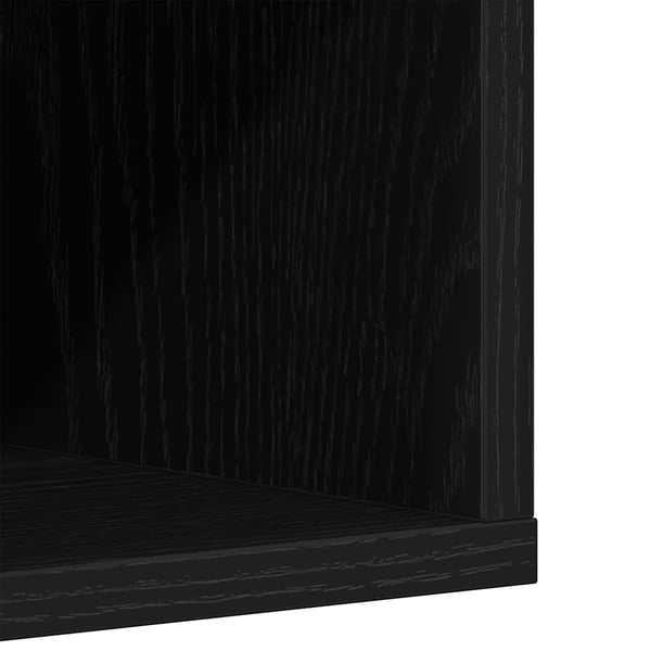 vidaXL skoreol 54x34x183 cm konstrueret træ sort egetræsfarve
