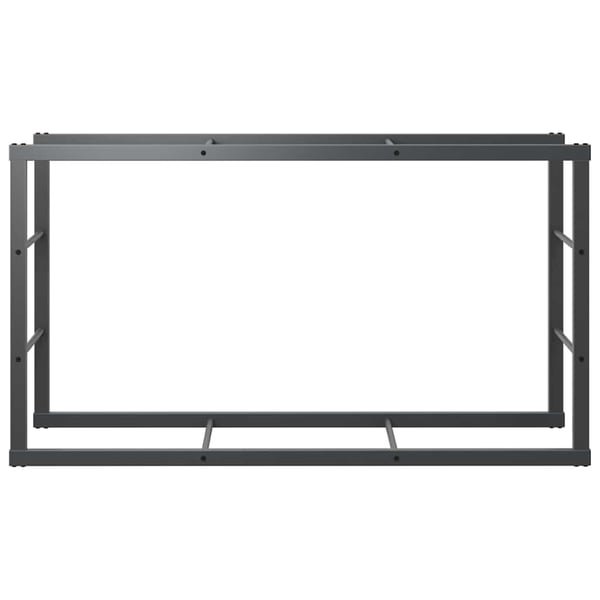 vidaXL brændestativ 110x30x61 cm stål sort