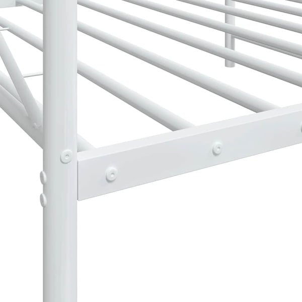 vidaXL Dagbädd utan madrass vit 100x190 cm stål