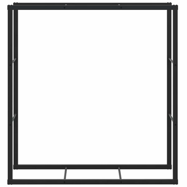 vidaXL brændestativ 110x30x116 cm stål sort