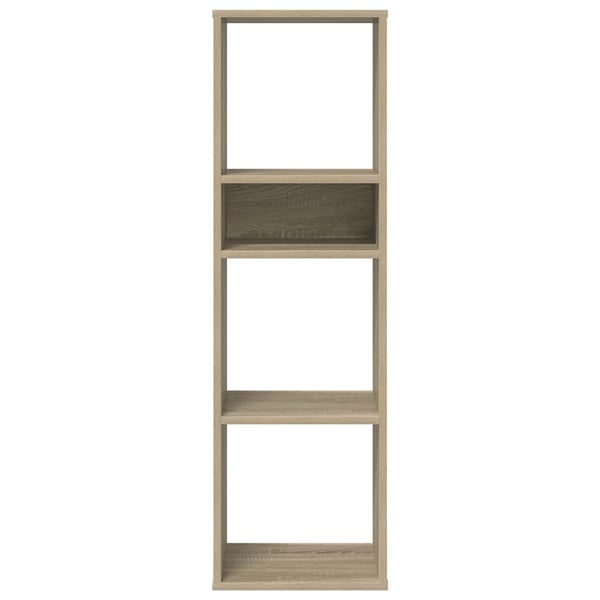 vidaXL Bokhylle sonoma eik 34x31x112 cm konstruert tre