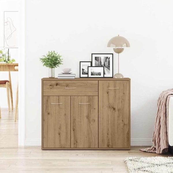 vidaXL Skjenk artisan eik 88x30x70 cm konstruert tre